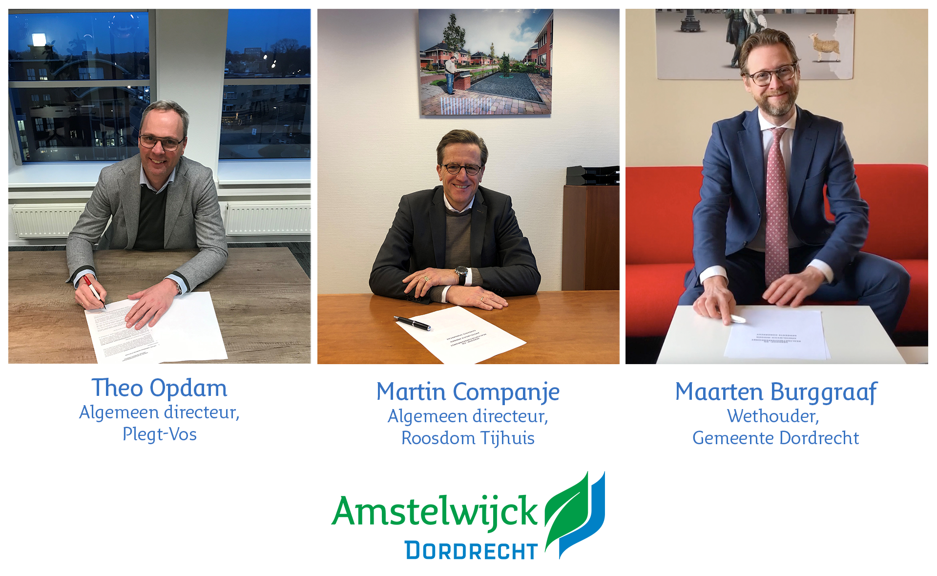 Ondertekening koopovereenkomst voor Amstelwijck Midden: startsein voor bouw ca. 400 woningen